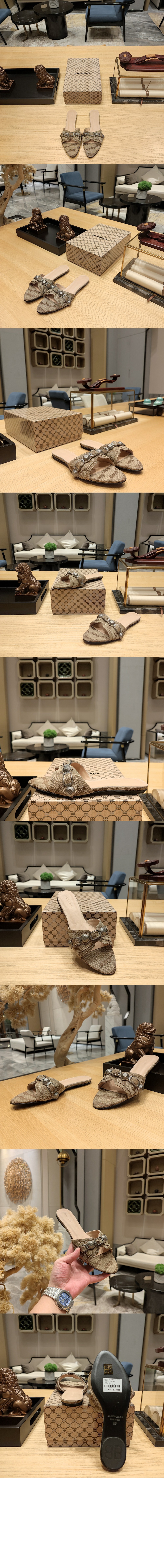 미러급레플리카사이트 | 명품레플리카 전문 쇼핑몰  | A퀄리티 - 로고패턴 자카드 샌들 브라운 707368 &gt; 발렌시아가