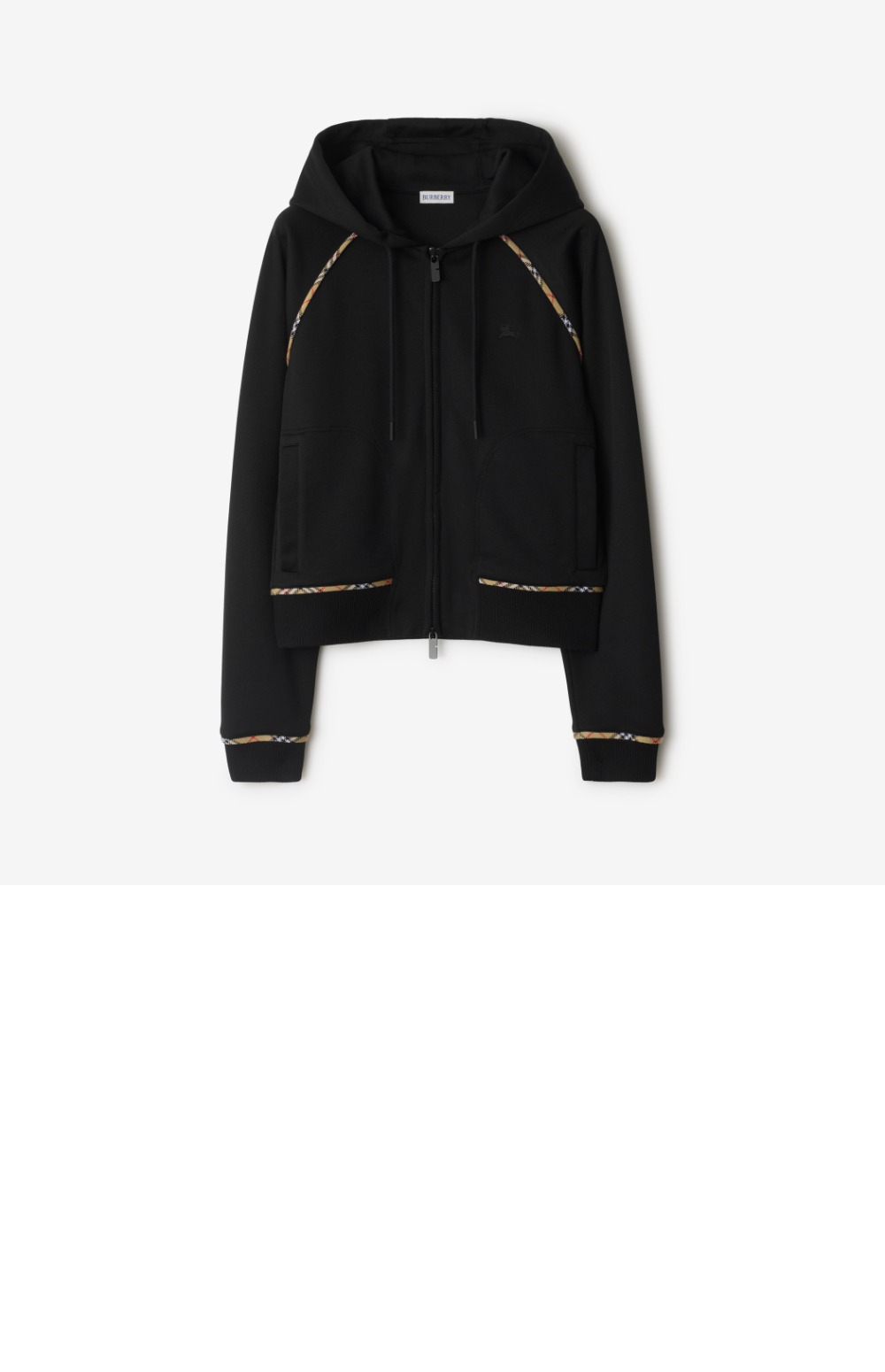 미러급레플리카사이트 | 명품레플리카 전문 쇼핑몰  | A퀄리티 - 체크 트리밍 코튼 블렌드 지퍼 후디 > 버버리