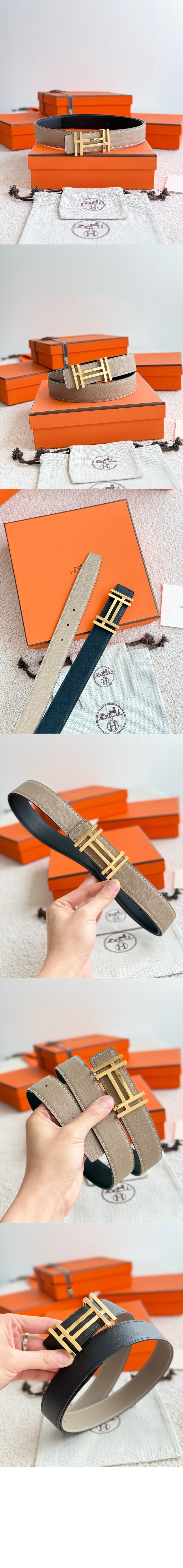 미러급레플리카사이트 | 명품레플리카 전문 쇼핑몰  | A퀄리티 - H au Carre 벨트 버클 리버서블 가죽 스트랩 &gt; 에르메스