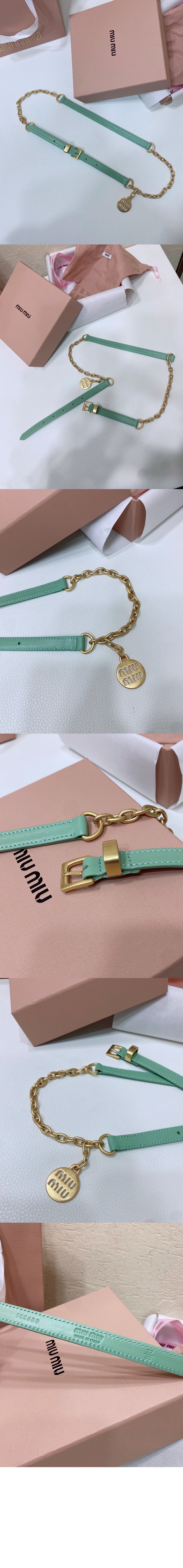 미러급레플리카사이트 | 명품레플리카 전문 쇼핑몰  | A퀄리티 - 가죽 체인 벨트 5CC550 &gt; 미우미우