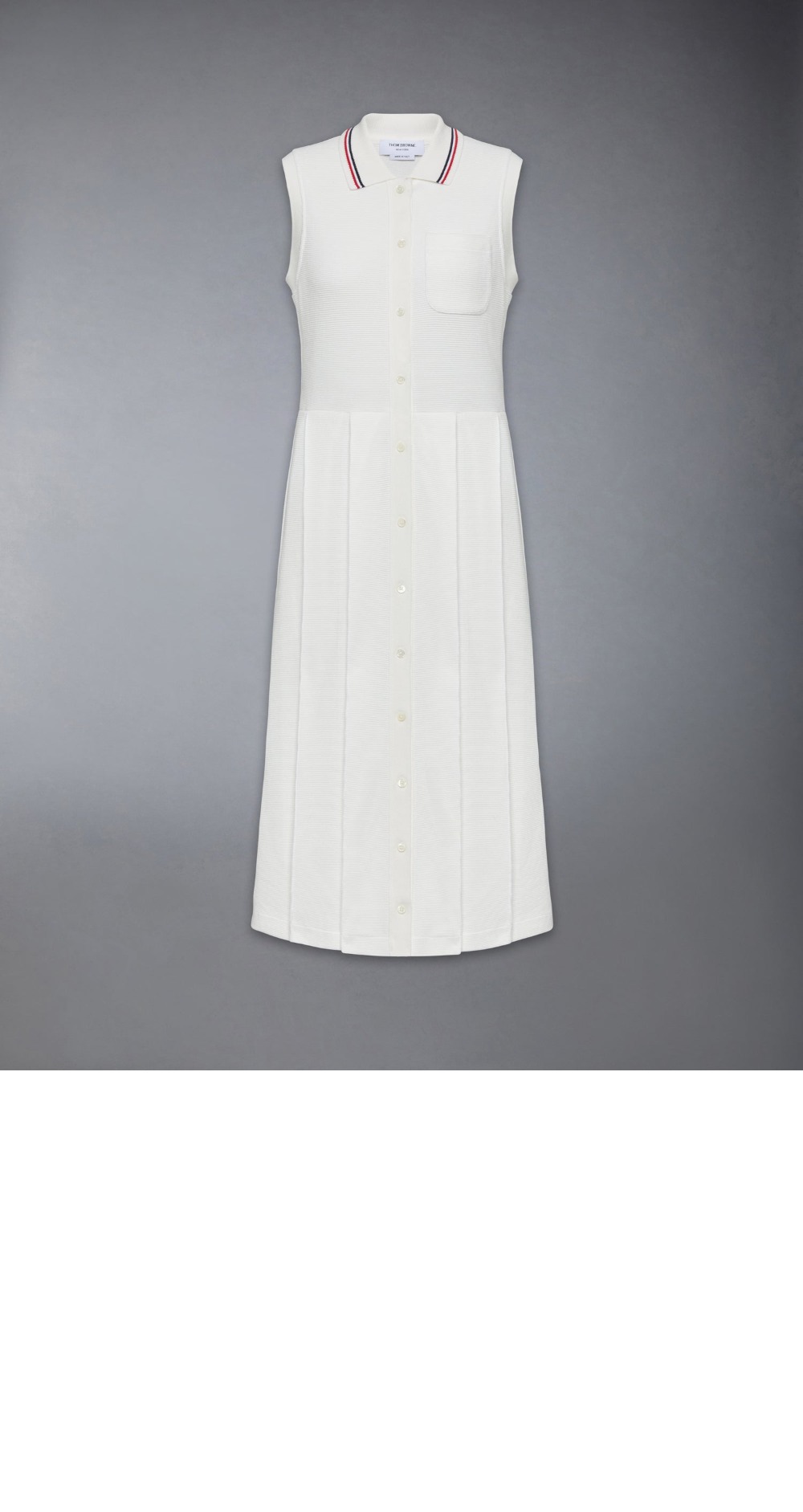 미러급레플리카사이트 | 명품레플리카 전문 쇼핑몰  | A퀄리티 - 코튼 와플 플리츠 폴로 드레스 &gt; 톰브라운