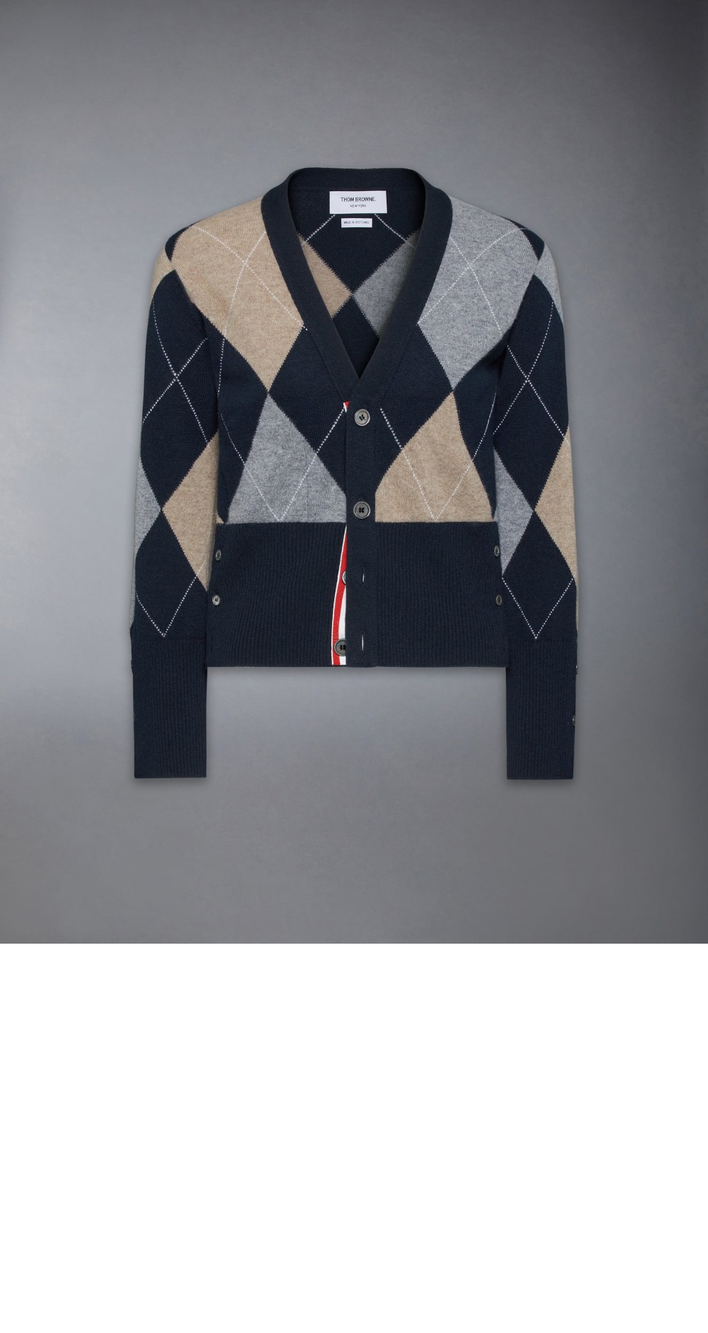 미러급레플리카사이트 | 명품레플리카 전문 쇼핑몰  | A퀄리티 - 아가일 인타르시아 캐시미어 브이넥 카디건 > 톰브라운