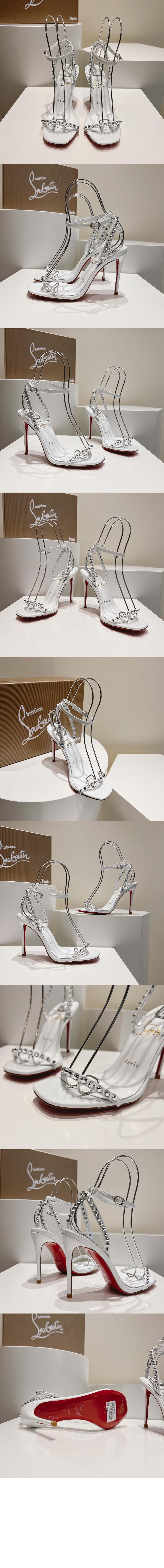 미러급레플리카사이트 | 명품레플리카 전문 쇼핑몰  | A퀄리티 - 일자 스터드 힐 샌들 3220013 > 루부탱