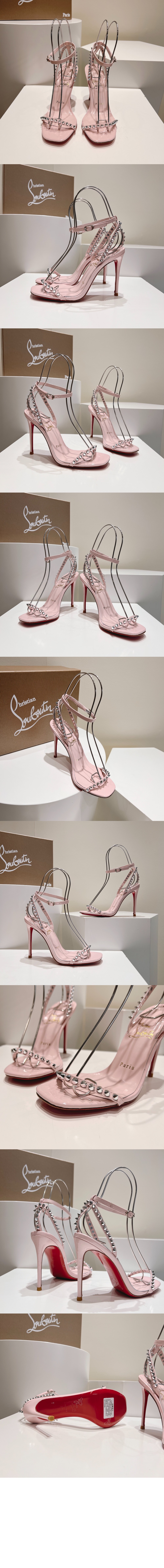 미러급레플리카사이트 | 명품레플리카 전문 쇼핑몰  | A퀄리티 - 일자 스터드 힐 샌들 3220013 > 루부탱