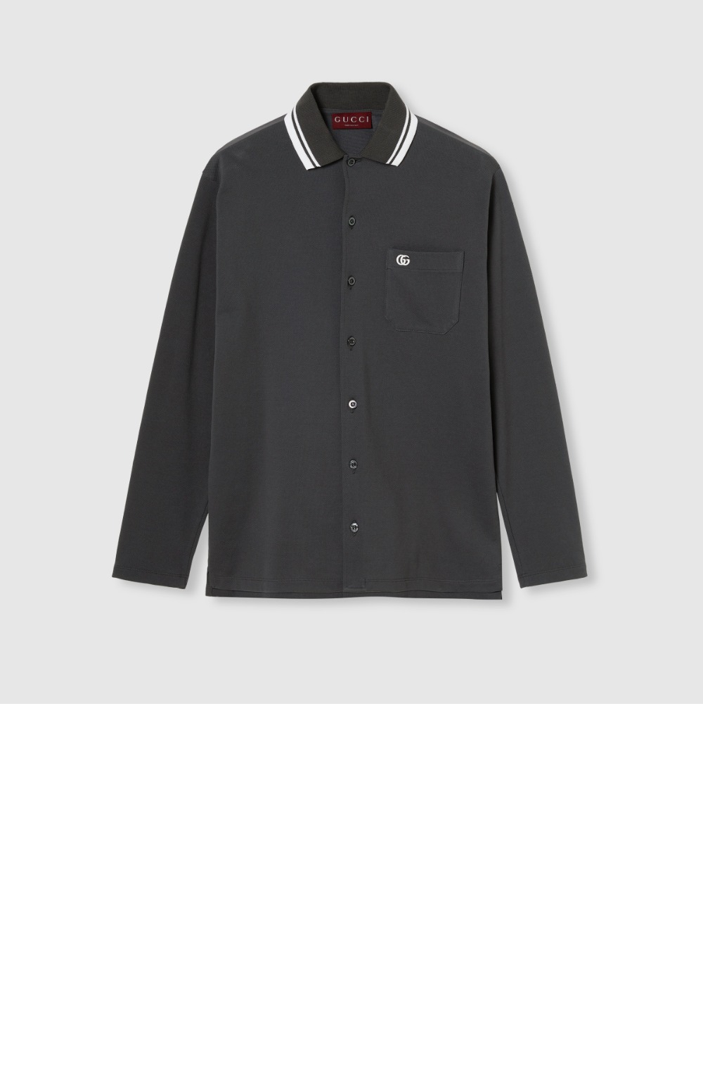 미러급레플리카사이트 | 명품레플리카 전문 쇼핑몰  | A퀄리티 - 자수가 들어간 코튼 피케 폴로 셔츠 > 구찌