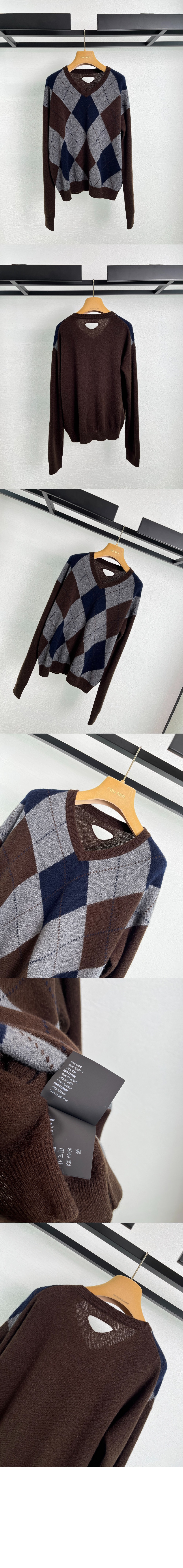 미러급레플리카사이트 | 명품레플리카 전문 쇼핑몰  | A퀄리티 - 브이넥 캐시미어 스웨터 &gt; 프라다