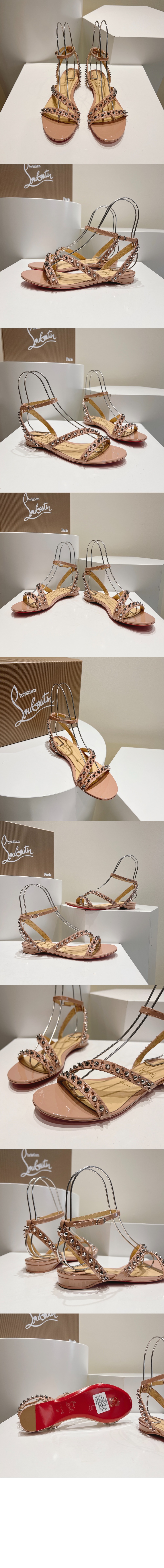 미러급레플리카사이트 | 명품레플리카 전문 쇼핑몰  | A퀄리티 - 스터드 플랫 샌들 3220806 > 루부탱