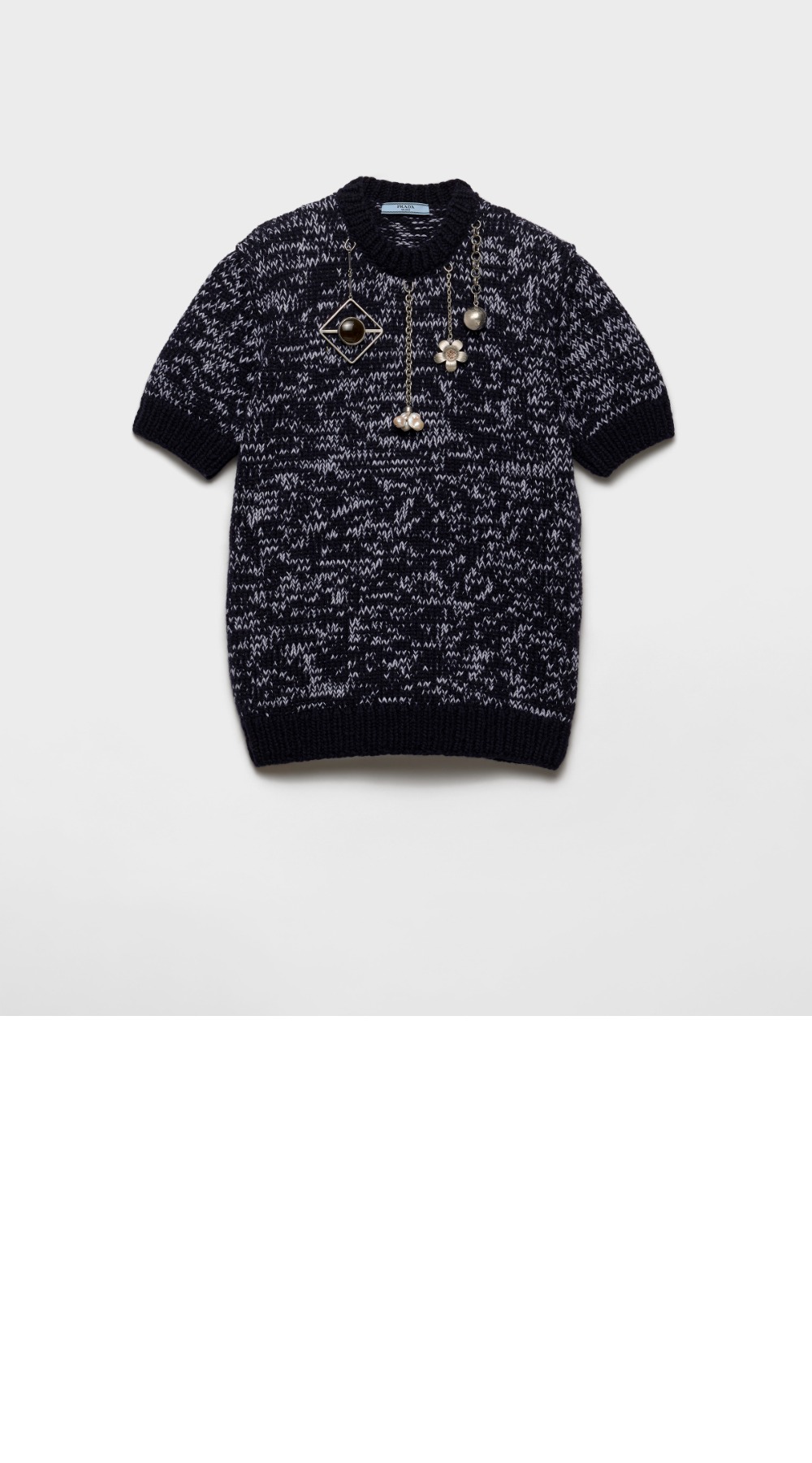 미러급레플리카사이트 | 명품레플리카 전문 쇼핑몰  | A퀄리티 - 쇼트 슬리브 울 스웨터 펜던트 장식 &gt; 프라다