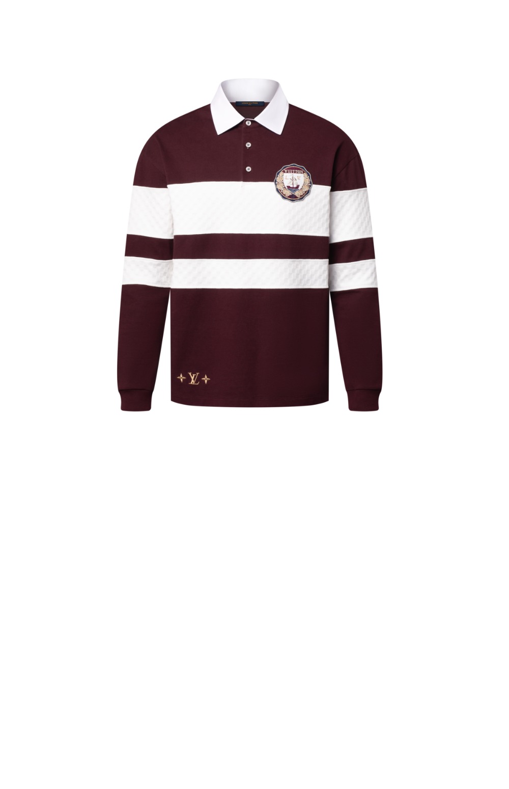 미러급레플리카사이트 | 명품레플리카 전문 쇼핑몰  | A퀄리티 - 다미에 스트라이프드 롱 슬리브드 폴로 셔츠 &gt; 루이비통