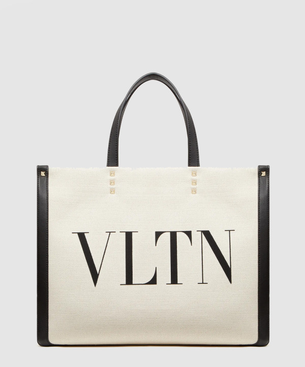 VLTN 캔버스 쇼퍼백