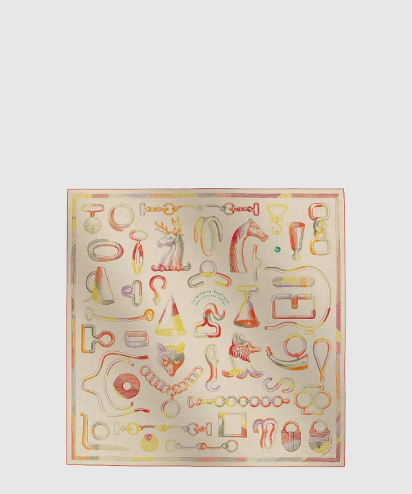 Inventaire Poetique pour un Conte Sellier  스카프 90