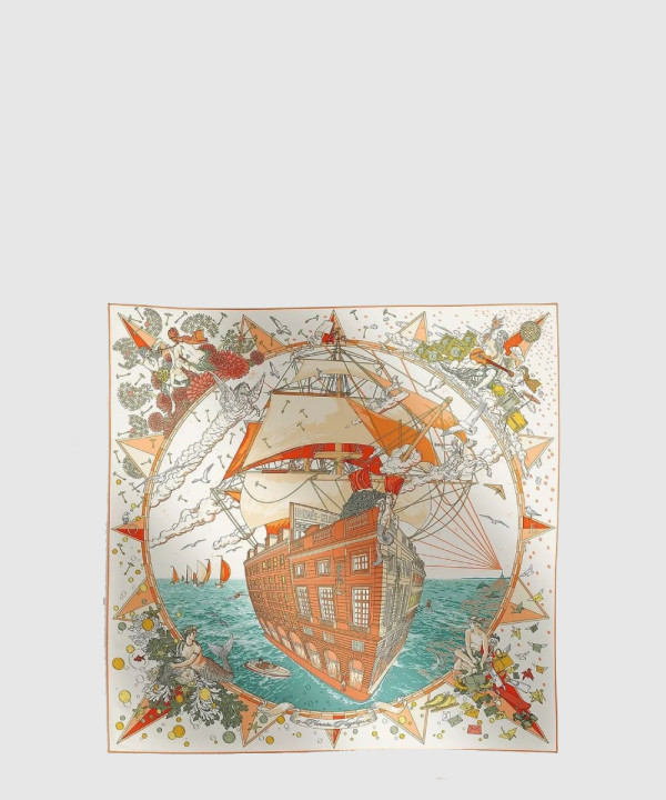 Hermes Flagship 스카프 90