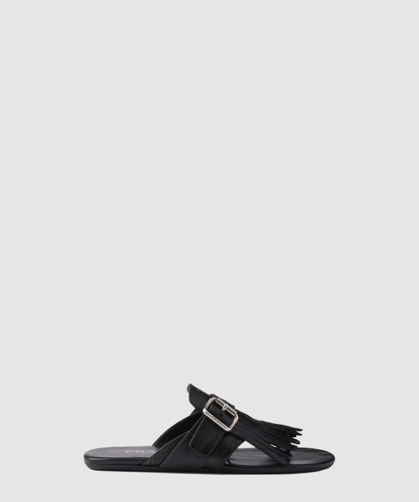 셔플 가죽 끈 샌들 1Y961N