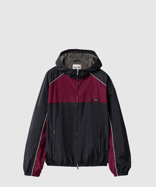 테크니컬 실크 지퍼 블루종 재킷