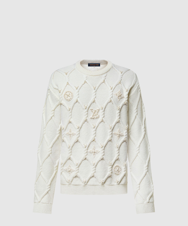 엠벨리시드 케이블 니트 울 블렌드 풀오버