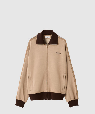 저지 지퍼 스웨트셔츠